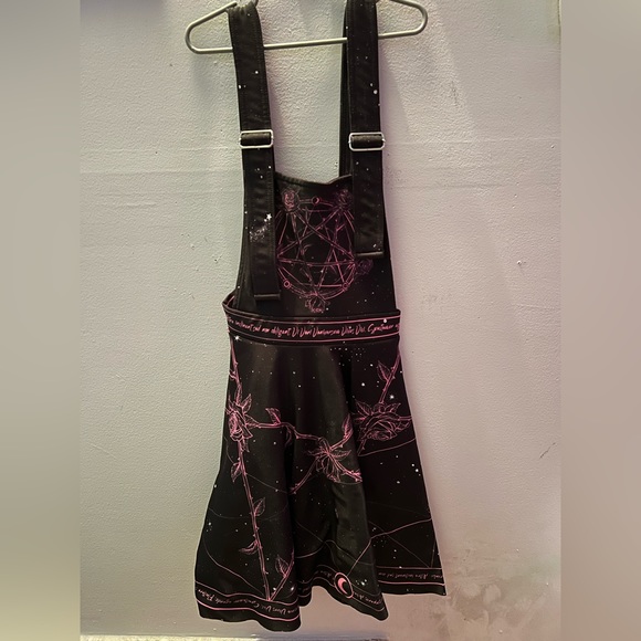 Blackmilk clothing bewitched pink apron dress - Picture 2 of 4